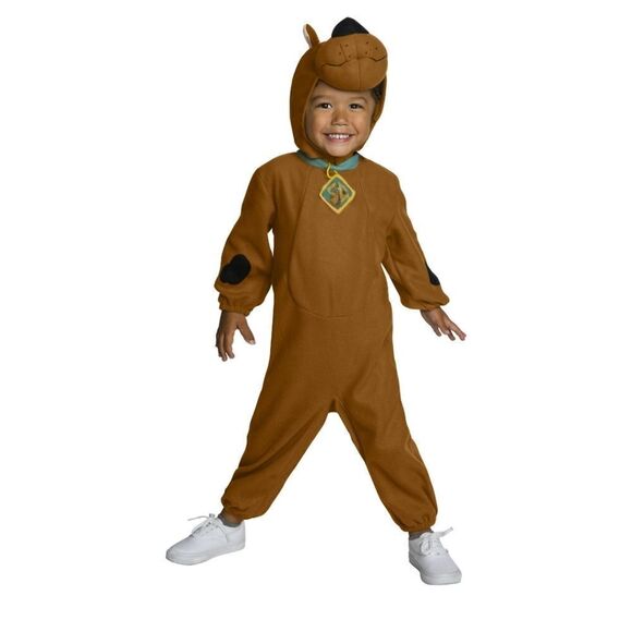 Nwt Scooby-Doo Toddler Costume For Boys or girls With Holographic Dog Tag - Picture 5 of 9